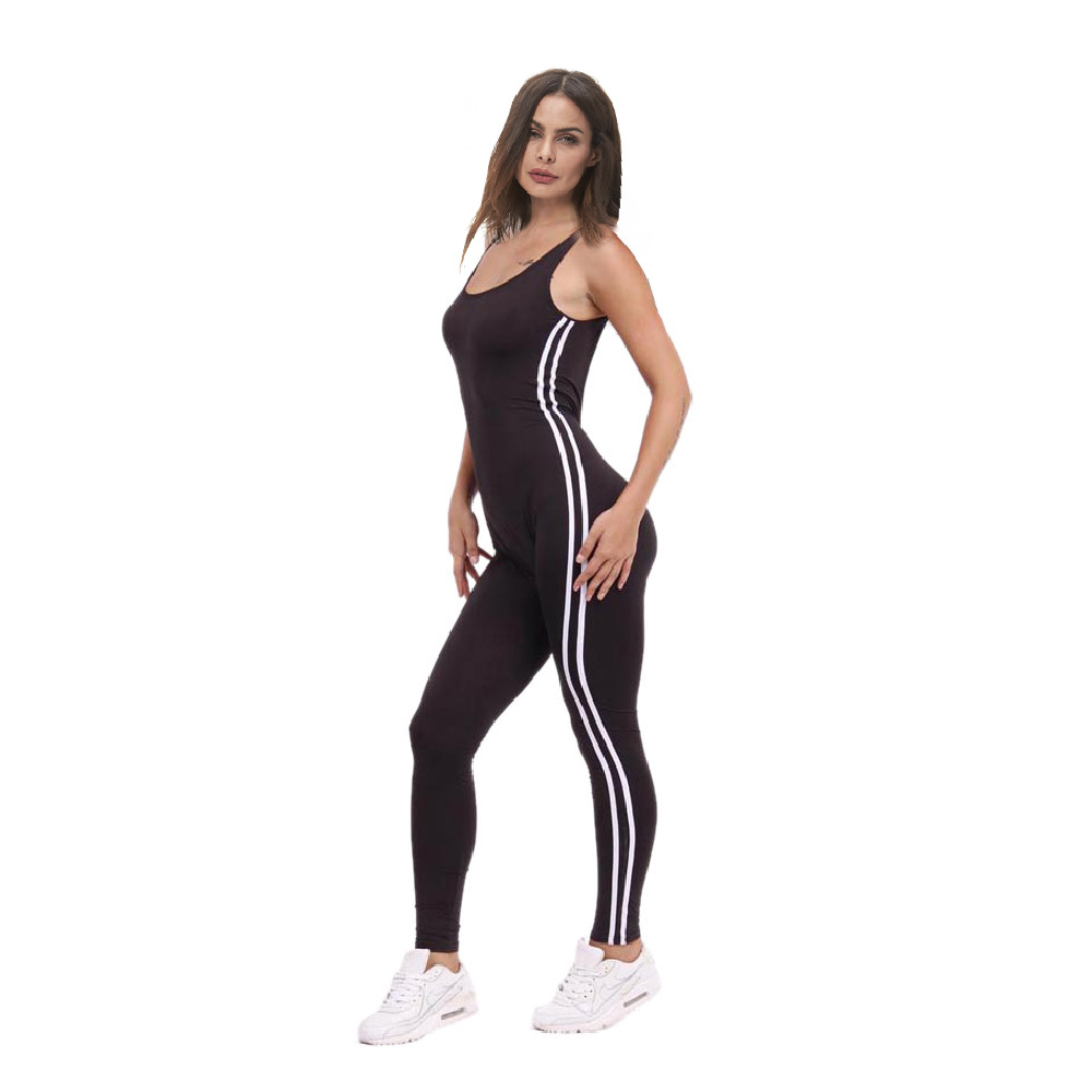 SZ60182-2 New Women Casual Sleeveless Bodycon Romper Club Bodysuit Long Pants